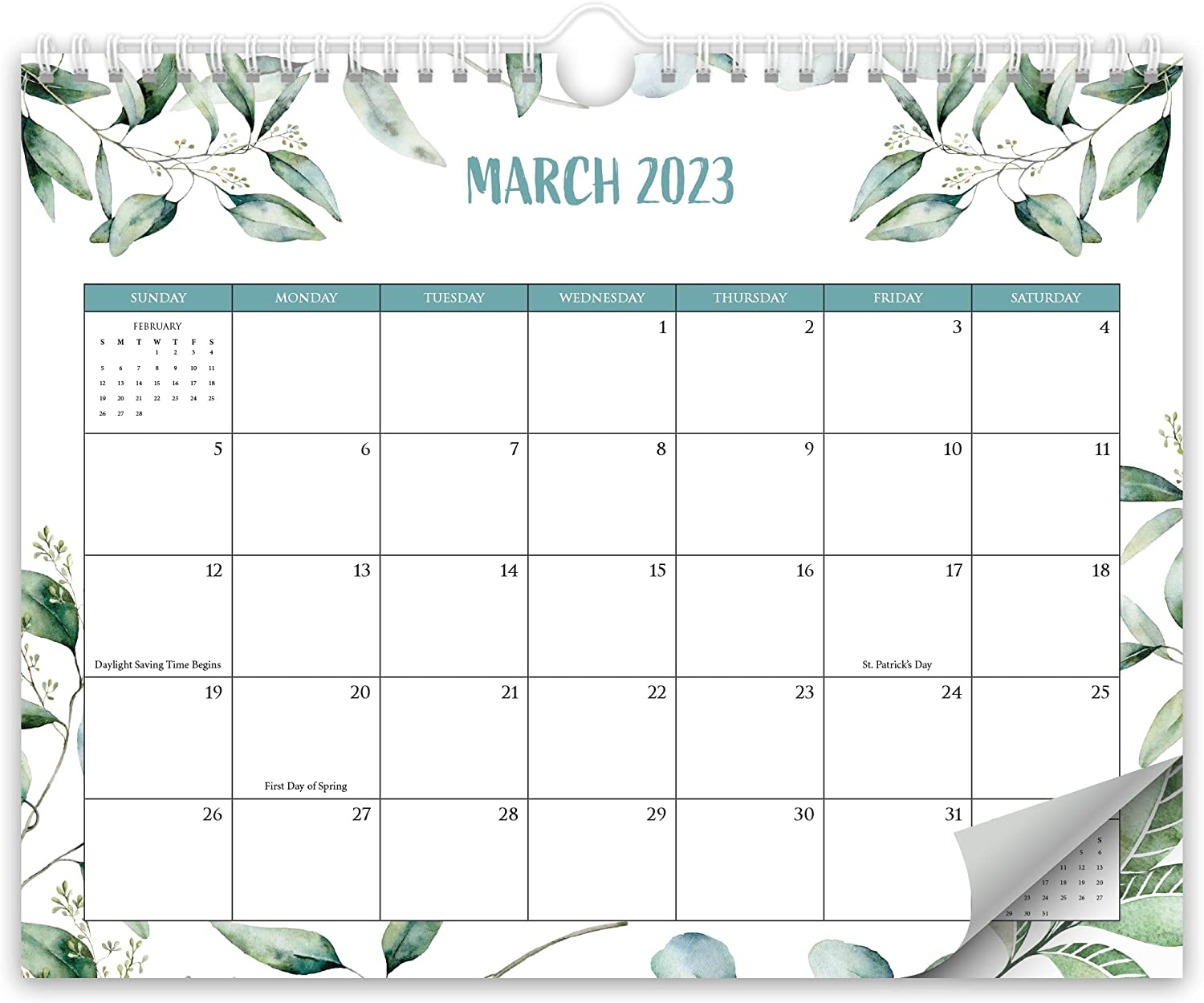 230816082826816_1 Aesthetic Greenery 2023 Wall Calendar - The Perfect Calendar for Easy Planning - Beautiful Calendar Decor to Enhance Your Kitchen or Office - Image 1